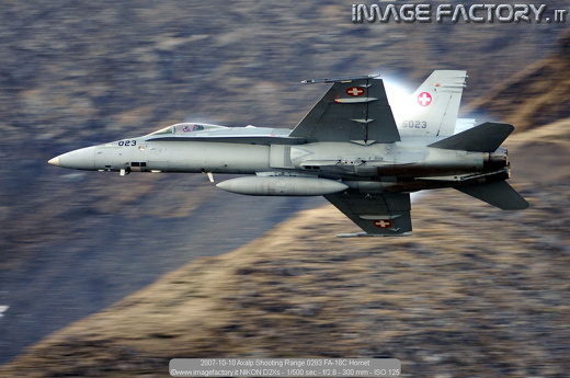2007-10-10 Axalp Shooting Range 0283 FA-18C Hornet